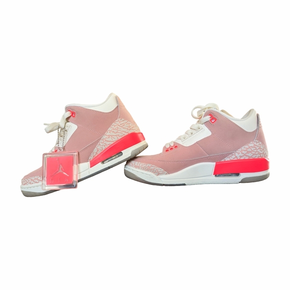 Nike Jordan 3 Retro Rust Pink CK9246-600 Women 6.5US w/ Box Tags Extra Laces - Picture 2 of 15
